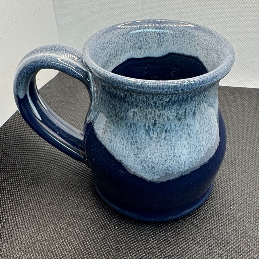 Deneen Pottery: Alaska Maritime Navy Blue Ceramic Mug - Picture 9 of 9